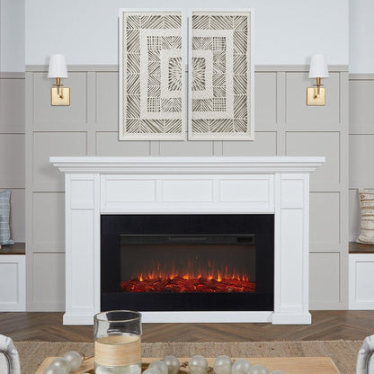 Real Flame Alcott 75″ Landscape Electric Fireplace