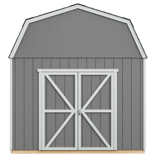 Handy Home Products Braymore 10×16 Do-It-Yourself Wooden Storage Shed Without Floor